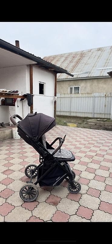 Коляски: Коляска, Другой бренд, цвет - Черный, Б/у — 3