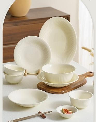 чайники стеклянные: 🍽️ Нежный молочно-кремовый набор посуды — 16 предметов! Новый — 4