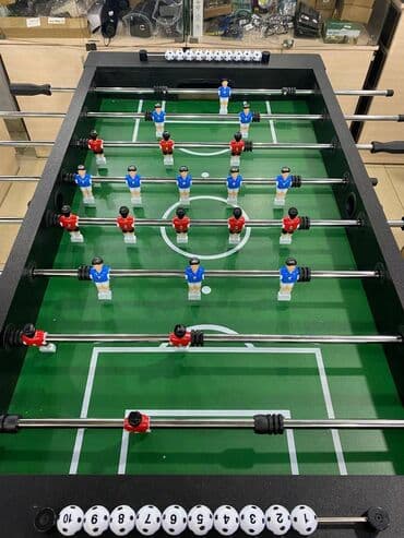 купить настольный хоккей: Настольный футбол 
Поле 68х117
Стол 76х139х87 — 2