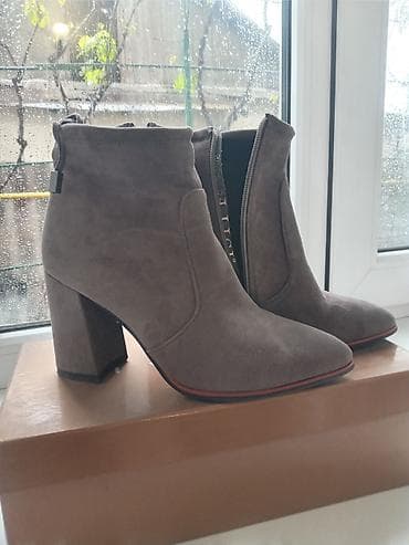 зимний ботс: Женские ботильоны на устойчивом каблуке для осени/весны.В идеальном — 6