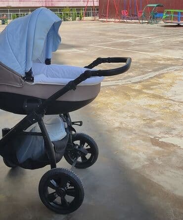 бебизен йойо 2 коляска: Коляска, цвет - Голубой, Б/у — 6