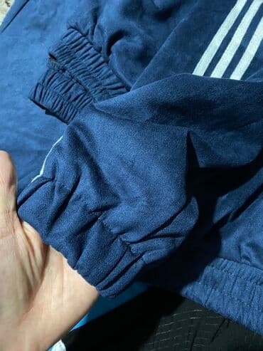 срочно продаю в связи с переездом: Спортивный костюм в азиатском стиле (двойка) - Цвет: насыщенный синий — 2