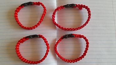 кумуш браслет: Билерик, Текстиль, Унисекс, Жаңы — 7