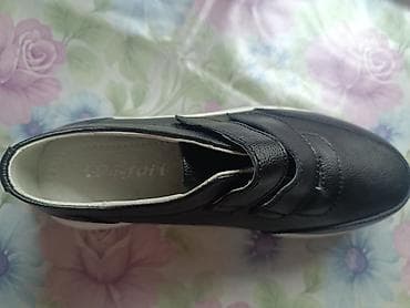 слипоны женские осень: Женские кроссовки-слипоны на липучках. Размер 38. - Верх: черный — 6