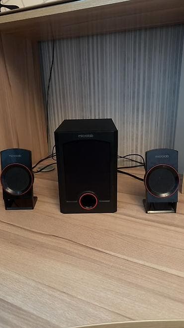 bluetooth speaker: Акустическая система Microlab M-111 (2.1) - Комплектация: сабвуфер + — 1