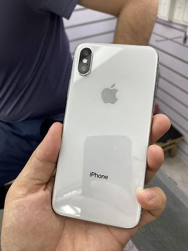 айфон xs: IPhone X, Серебристый — 1