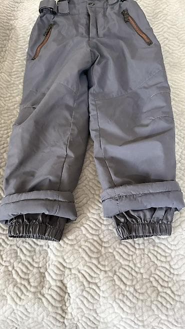 ice glock: Детские зимние/лыжные полукомбинезон серого цвета. Штаны в идеальном — 1