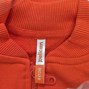 бомберы: Детский бомбер/кофта на молнии, цвет ярко‑красный. Бренд: Pelican — 2