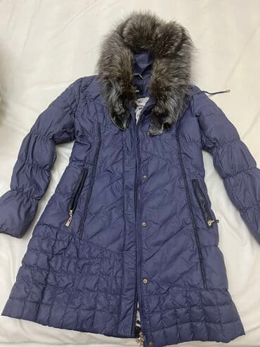 Пуховик, По колено, С мехом, XL, 2XL