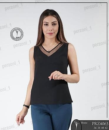 кийим: Блузка, Solid print — 1