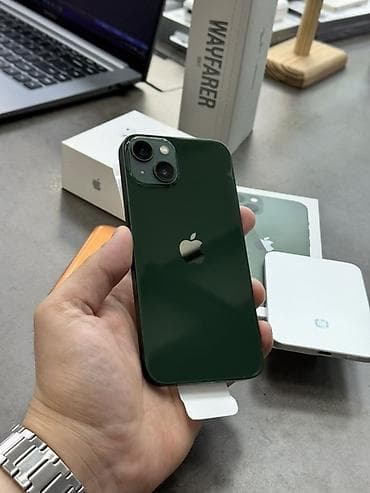 IPhone 13, Б/у, 128 ГБ, Зеленый, Коробка, 81 %