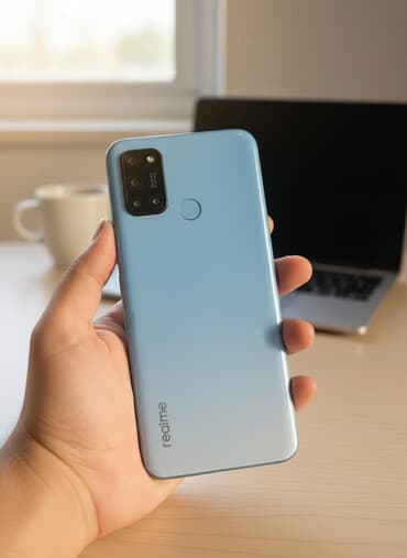 скана: Realme цвет - Голубой, 2 SIM — 1