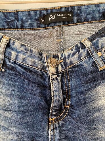 срочно продаю в связи с переездом: Стильные рваные джинсы р.27 от французского бренда, мягкие и очень — 3