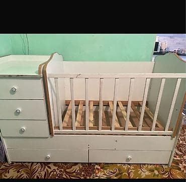 Детская кровать трансформер, Другой тип, цвет - Белый