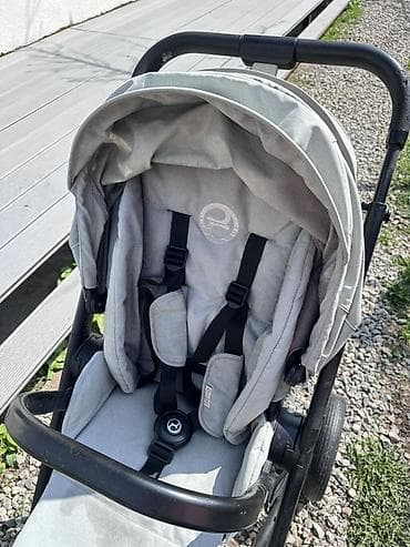 детская обувь 22: Коляска, Cybex, цвет - Серебристый, Б/у, Самовывоз, Платная доставка — 2