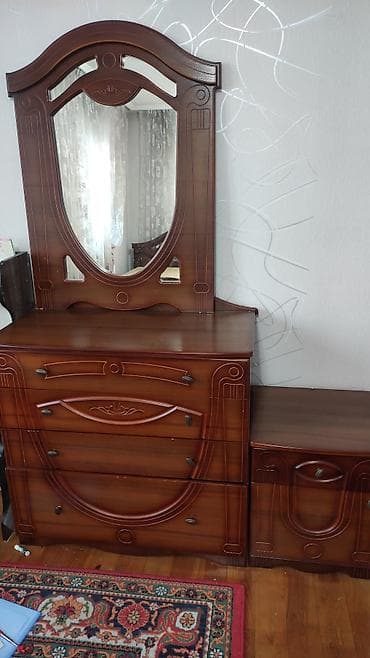 топчаны деревянные: Спальный гарнитур, Б/у, Двуспальная кровать, ДСП, Самовывоз, цвет - Коричневый — 3