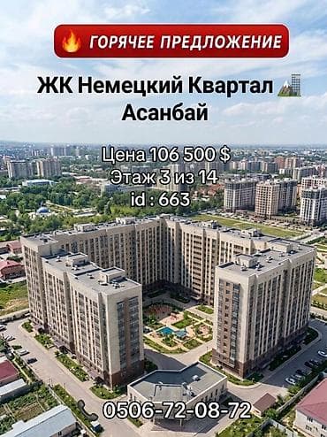 поларис плюс: 2 комнаты, 55 м², Элитка, 3 этаж, Дизайнерский ремонт — 1