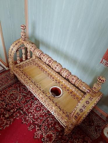 Люлька, Качалка, Дерево, цвет - Коричневый