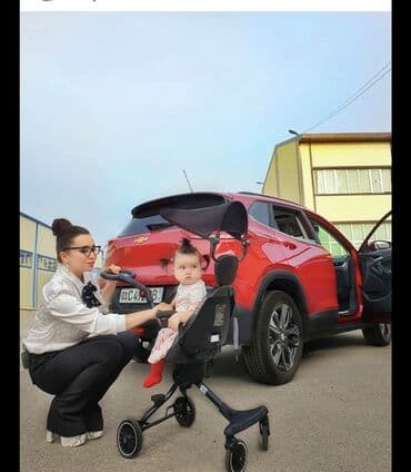 купить бу коляску прогулочную: Балдар арабасы, түсү - Кара, Колдонулган — 1