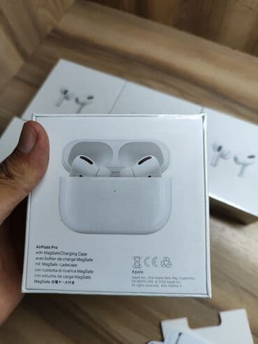 купить наушники аирподс про: Вакуумные, Apple, Новый, Беспроводные (Bluetooth), Классические — 5