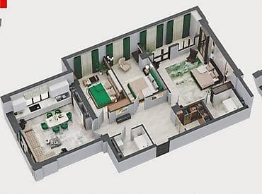 platinum park: 4 комнаты, 107 м², Элитка, 12 этаж, Готовая ПСО (под самоотделку) — 5