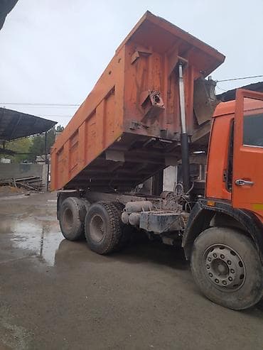 газона косылка: КАМАЗ самосвал, 6x4, оранжевый - Кузов-самосвал с задней разгрузкой — 3