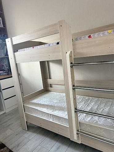 кухунный стол: Двухъярусная кровать с ортопедическими матрасами - Матрасы в — 4