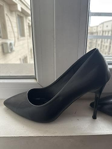 Личные вещи: Классические лодочки на шпильке - Цвет: черный, матовый - Модель — 1