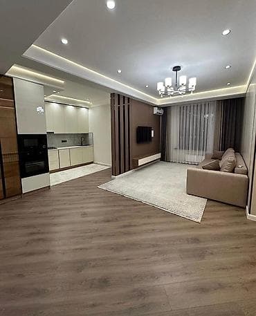 3 бөлмө, 82 м², Элитка, 12 кабат, Дизайнердик ремонт