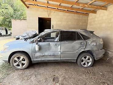 зеркало rx330: Lexus RX (330), кроссовер, левый руль. Голубой цвет кузова — 5