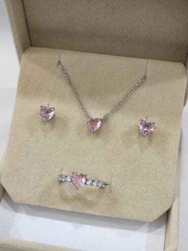 свадебное платье для высокой невесты: Набор украшений, Проба 925, Женские, Новый — 8