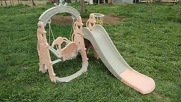 домашний костюм: Детский игровой комплекс 3-в-1 для дома и двора - Комплектация: горка — 1