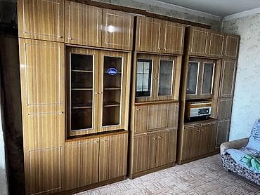 сервиз пасуда: Стенка-шкаф, Тип стенки-шкафа: Модульная, Для зала, Особенности: Для хранения посуды — 3