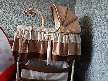 люлька коляска для новорожденных: Люлька, Колыбель, цвет - Бежевый — 1