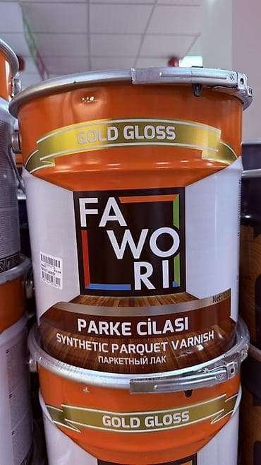 Паркетный лак FAWORI Parke Cilası — Synthetic Parquet Varnish, серия at lalafo.kg Паркетный лак FAWORI Parke Cilası — Synthetic Parquet Varnish, серия