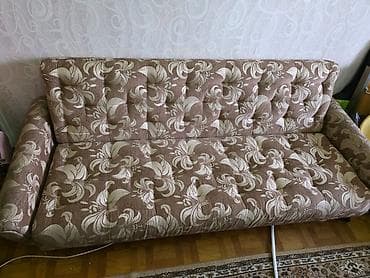 мебель диван раскладной: Прямой диван, Б/у — 1