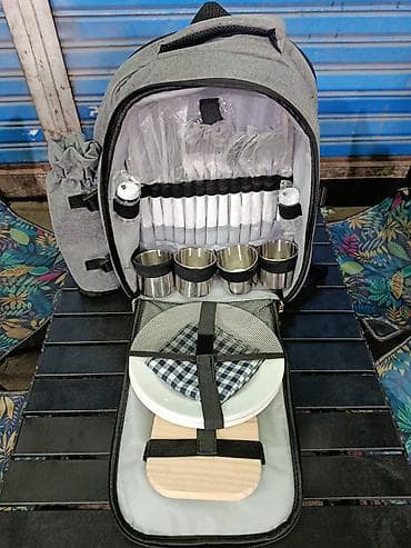 набор для пикника: Пикниковый рюкзак-набор CHANODUG Outdoor для 4 персон. Комплектация — 1