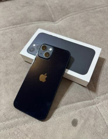 iphone 13 цена бу: IPhone 13, Б/у, 128 ГБ, Midnight, Защитное стекло, Коробка, 87 % — 1