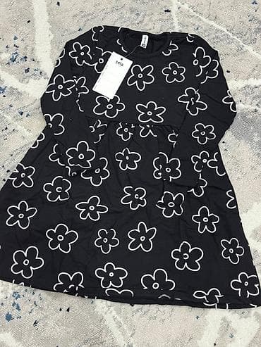 юбка: Детское платье, цвет - Черный, Новый — 1