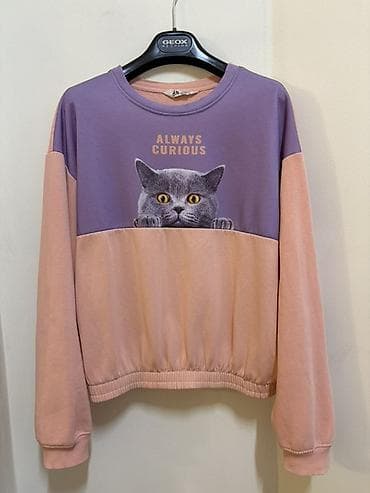 женская кофта летучая мышь: Свитшот, С надписью, Все размеры — 3