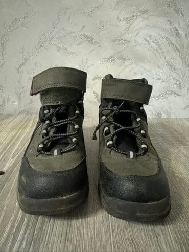 обувь для охоты: Детские зимние ботинки/термоботинки, цвет темно‑оливковый с черным. - — 1
