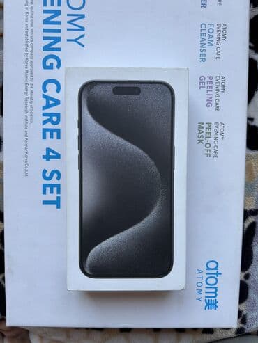 IPhone 15 Pro, Б/у, 256 ГБ, Black Titanium, Чехол, Коробка, Кабель, 91 %