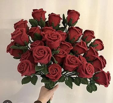 фруктовая корзина цена: Вязаные букеты роз крючком - Авторские розы, связанные вручную из — 1