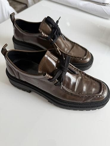 мужские кофты толстовки: Мужские туфли, 39, Massimo Dutti, Б/у, цвет - Коричневый, Самовывоз — 1