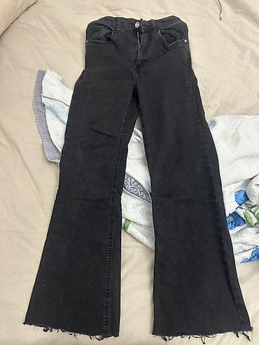 Личные вещи: Черные женские джинсы LSW JEANS - Посадка: высокая - Крой: прямой — 5