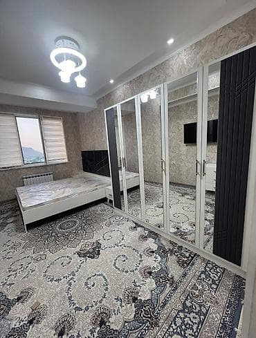 Спальный гарнитур, Двуспальная кровать, цвет - Белый