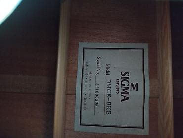 gestalt d990: Акустическая гитара Sigma DMCE-BKB (dreadnought с вырезом). - Корпус — 3