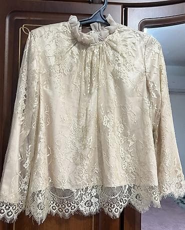 платье красное: Вечернее платье, А-силуэт, Длинная модель, Шифон, С рукавами, Камни, L — 7