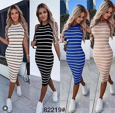 Повседневное платье, Трикотаж, Стандарт