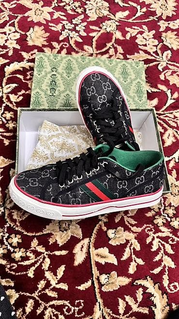 кеды puma: Мужские кроссовки, 42, Gucci, Б/у, цвет - Черный, Самовывоз — 2
